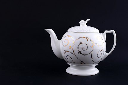 Сервиз чайный Жемчуг на форме Жемчужина, 7 предметов на 2 персоны, арт 61.20975.00.1