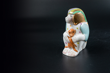 Скульптура Павиан с детенышем, рисунок Вместе с мамой, арт 62.09272.00.1