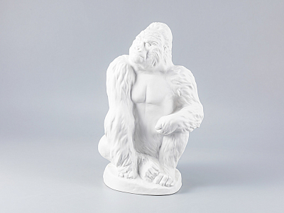 Скульптура Горилла Белый арт. 82.82751.00.1