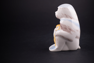 Скульптура Павиан с детенышем, рисунок Малыш, арт 62.09270.00.1