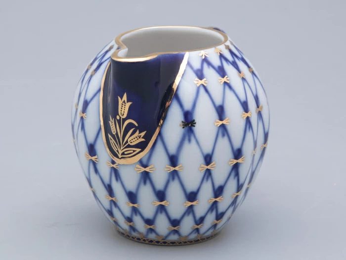 Сливочник 205 мл.,  форма Тюльпан, рисунок Кобальтовая сетка арт. 80.02187.00.1, 