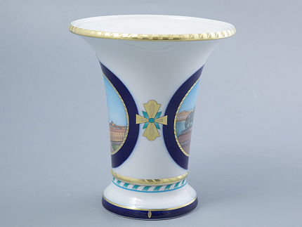 Ваза форма Ампирная рисунок Лев стережет город, арт. 80.44193.00.1