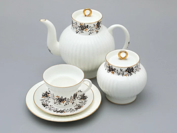 Сервиз чайный Волна Тонкие веточки, 6 персон 20 предметов, арт. 81.20897.00.1, 