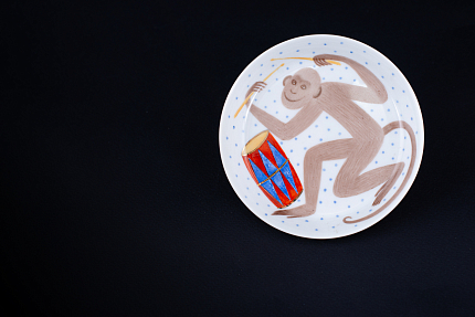 Тарелка декоративная Снежный джаз, на форме Европейская, арт 60.09098.00.1