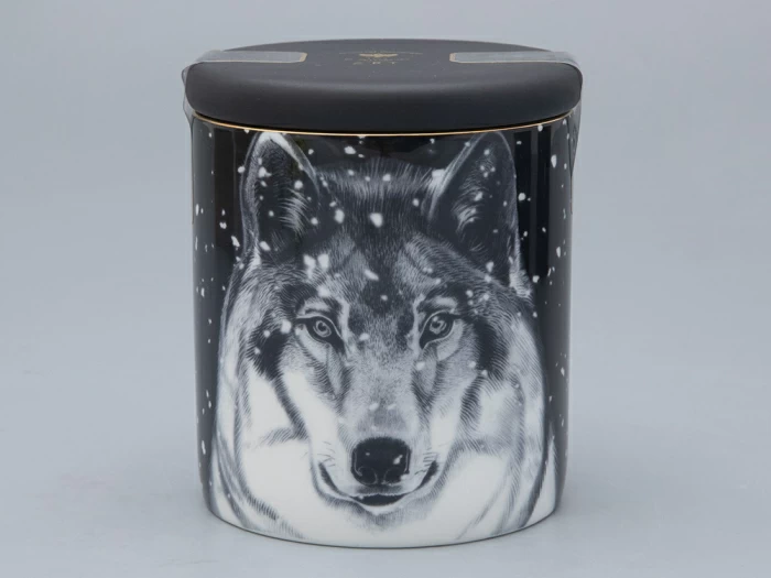 Свеча ароматическая в подарочной упаковке, рисунок Тотем. Волк аромат Тиковое дерево арт. 81.31596.00.1, 