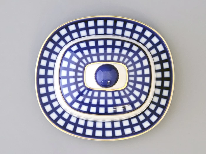 Масленка Прямоугольная Кобальтовая клетка арт. 80.04425.00.1, 