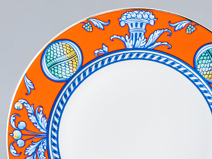 Тарелка форма Европейская 270 мм рисунок Высоцкая. Rosso, арт. 80.37141.00.1