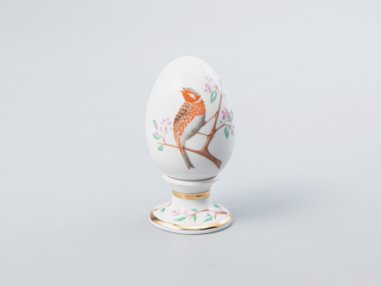 Яйцо пасхальное на подставке 82 мм форма Нева рисунок Овсянка арт. 80.65670.00.1, 