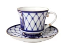 Чашка с блюдцем чайная 220 мл форма Банкетная рисунок Мост Пестеля арт. 81.16038.00.1, 