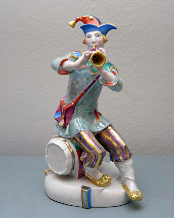 Скульптура Скоморох с дудкой Скоморох с дудкой арт. 62.01618.00.5