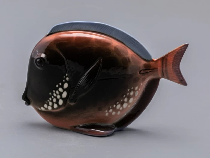 Скульптура форма Рыба-диск среднего размера рисунок Розовый, арт. 82.50097.00.1, 