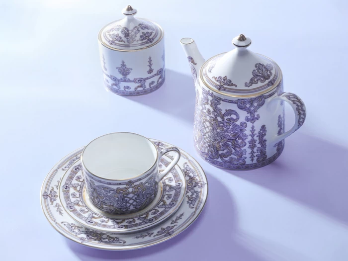 Чашка с блюдцем 300 мл в подарочной упаковке форма Идиллия рисунок Барокко, арт. 81.34917.00.1, 