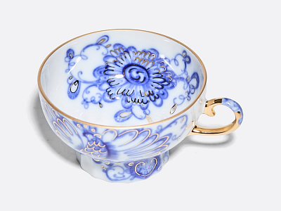 Чашка с блюдцем чайная 230 мл форма Шатровая рисунок Поющий сад арт. 81.10298.00.1