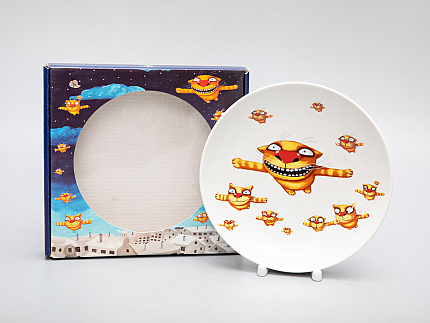 Подарочный набор дек. тарелка Эллипс Вася Ложкин. Вечерний полет, арт. 81.29341.00.1