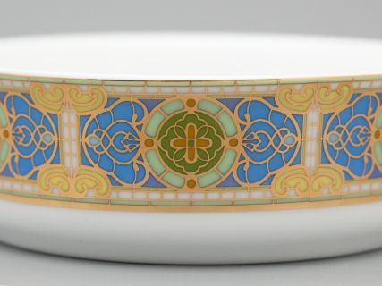 Туалетная коробочка в подарочной упаковке, форма Круглая, рисунок Нежный ирис, арт 81.33189.00.1, 