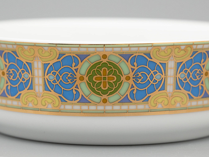 Туалетная коробочка в подарочной упаковке, форма Круглая, рисунок Нежный ирис, арт 81.33189.00.1