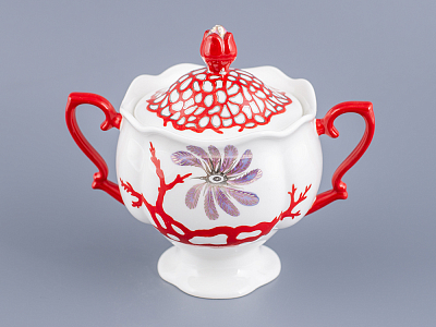 Сахарница форма Наташа, рисунок Сокровища моря арт. 80.60823.00.1