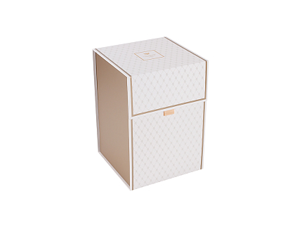 Подарочная упаковка квадратная высокая  190х190х285 мм Белая (на магнитах) арт. 14.70346.01