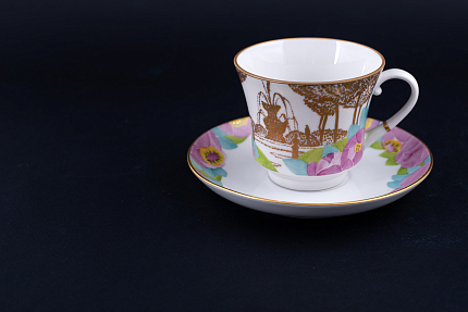 Сервиз чайный 5 предметов на 2 персоны, Город золотой, форма Банкетная, арт 61.21021.00.1