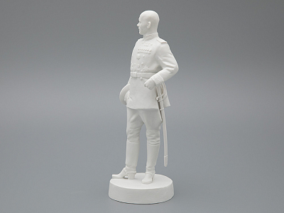 Скульптура Маршал Конев И.С., в подарочной упаковке, Белый бисквит, арт. 81.33454.00.1