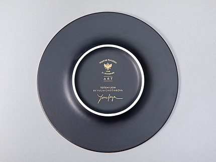 Бокал с блюдцем Тотем в подарочной упаковке, рисунок Лев арт. 81.28375.00.1