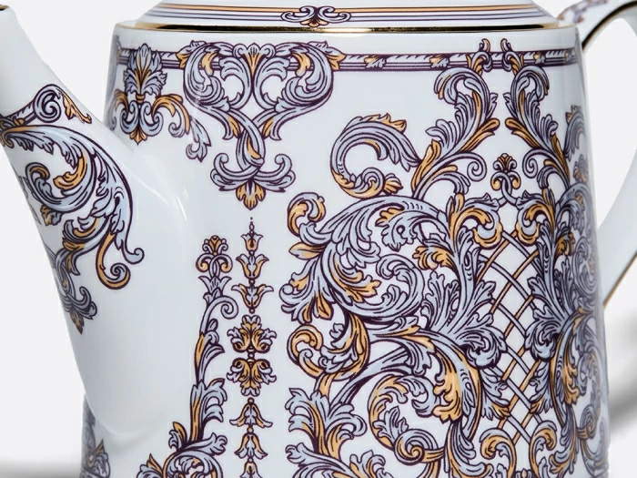 Сервиз чайный на 4 персоны 10 предметов в подарочной упаковке, форма Идиллия рисунок Барокко, арт. 81.34916.00.1, 