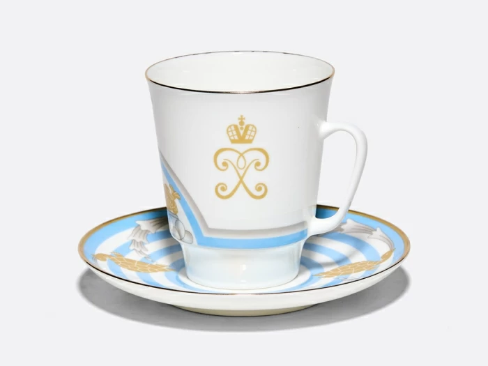 Чашка с блюдцем 165 мл, форма Майская, рисунок Фонтан Тритон, арт. 81.34934.00.1, 