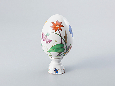 Яйцо пасхальное на подставке 132 мм рисунок Солнечная оранжерея арт. 80.80975.00.1