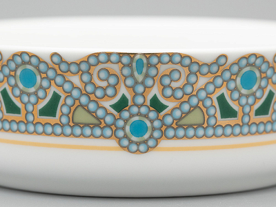 Туалетная коробочка в подарочной упаковке, форма Круглая, рисунок Ландыш майский, арт 81.33187.00.1