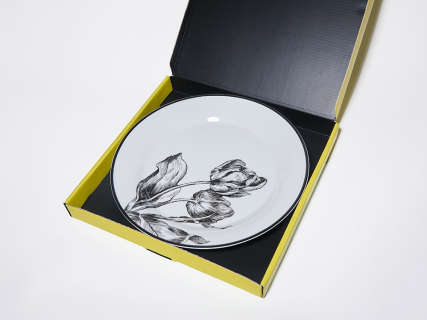 Тарелка плоская 260 мм, в подарочной упаковке, форма Юлиана, рисунок Волшебный сад VIII, арт. 81.34182.00.1, 