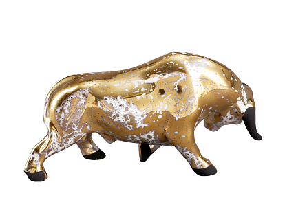 Скульптура Коррида бык Золотой, арт. 82.36583.00.1