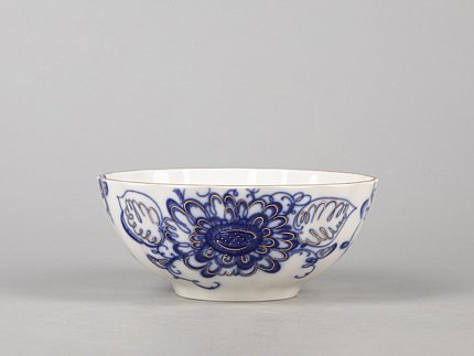 Салатник форма Тюльпан 500 мл, рисунок Поющий сад, арт. 80.41803.00.1