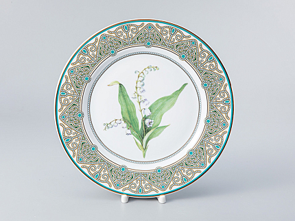 Тарелка декоративная форма Европейская 2 рисунок Ландыш майский 270 мм арт. 80.99047.00.1