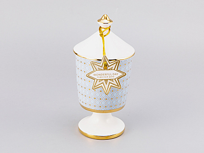 Подарочный Набор Свеча ароматическая рисунок Азур 2 аромат Чудесный день, арт. 81.30076.00.1