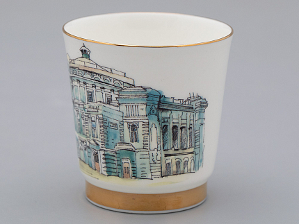 Подарочный набор стопок форма Сувенирная 1, рисунок Виды С-Петербурга арт. 81.31737.00.1