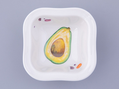 Салатник форма Молодежная однопорционный квадратный рисунок Мамина Дача, арт. 80.48021.00.1