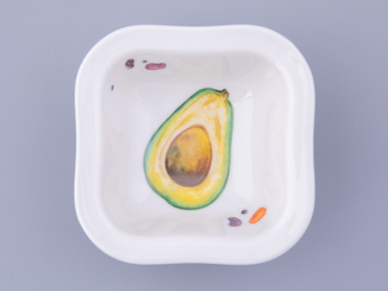 Салатник форма Молодежная однопорционный квадратный рисунок Мамина Дача, арт. 80.48021.00.1, 