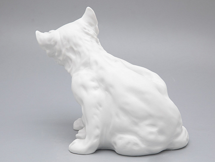 Скульптура форма Кот Белый бисквит, арт 82.47392.00.1