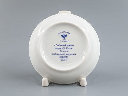 Декоративная тарелка 110 мм, форма Европейская, рисунок Трио. Барабан, арт 80.84069.00.1