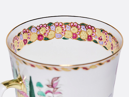 Чашка с блюдцем кофейная 165 мл.,  форма Майская, рисунок Голубое озеро арт. 81.13568.00.1