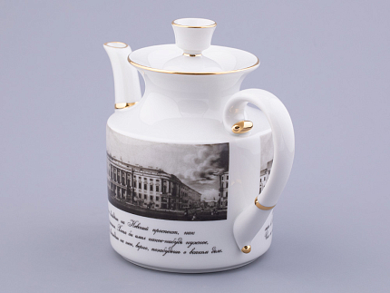 Сервиз чайный на 6 персон 15 предметов, форма Банкетная рисунок Великолепный Невский, арт. 81.32683.00.1