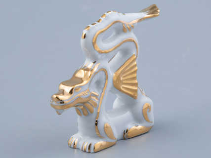 Скульптура Дракон изящный N1 Золотой арт. 82.45132.00.1, 