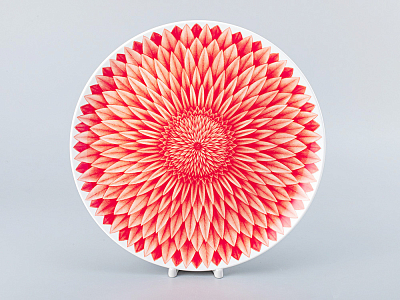 Блюдо круглое 310 мм форма Восточная рисунок Aloha Volcano, арт. 80.40048.00.1