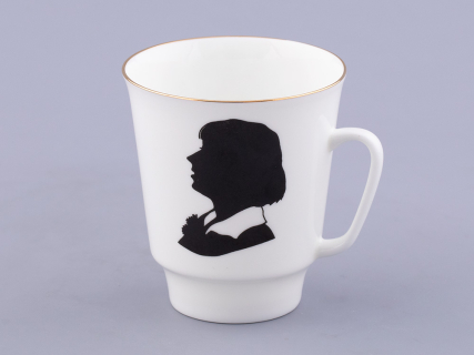 Чашка с блюдцем 165 мл форма Майская, рисунок Русские писатели Цветаева, арт. 81.32766.00.1, 