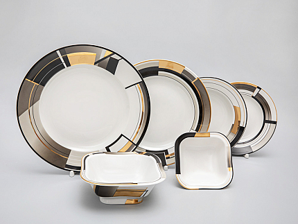 Сервиз столовый форма Молодежная рисунок Проект, 6 персон 22 предмета, арт. 81.28759.00.1