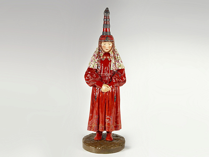 Скульптура Народности России, Киргизская женщина, арт 82.82750.00.1