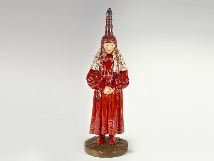 Скульптура Народности России, Киргизская женщина, арт 82.82750.00.1, 