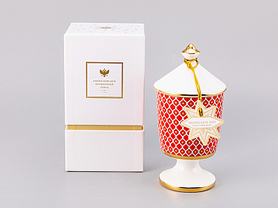 Подарочный Набор Свеча ароматическая рисунок Скарлетт 2 аромат Чудесный день арт. 81.30079.00.1