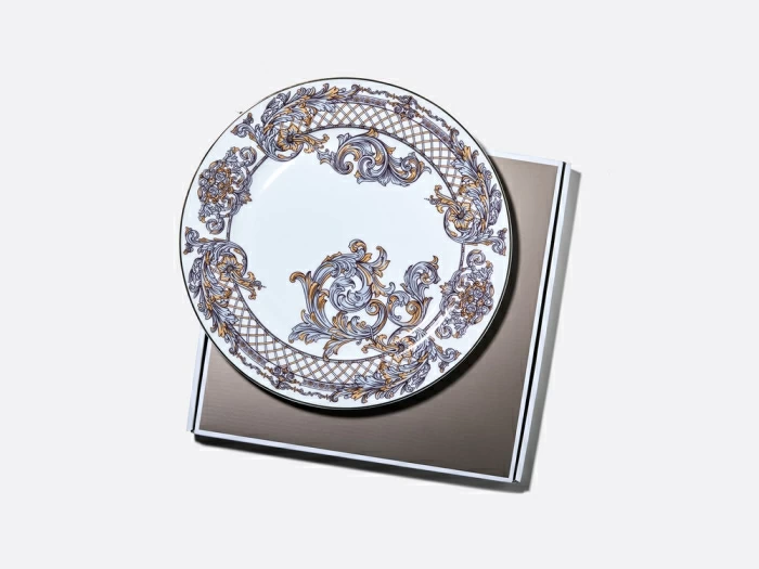 Блюдо круглое 300 мм в подарочной упаковке, форма Стандартная 2, рисунок Барокко, арт. 81.34919.00.1, 