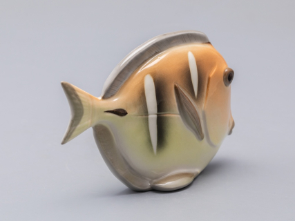 Скульптура форма Рыба-диск среднего размера рисунок Желтый, арт. 82.50098.00.1, 